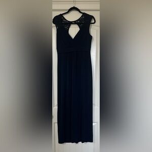Enfocus Studio Navy Maxi Dress w/Lace Detail. Special Occasion. Formal. Size 10